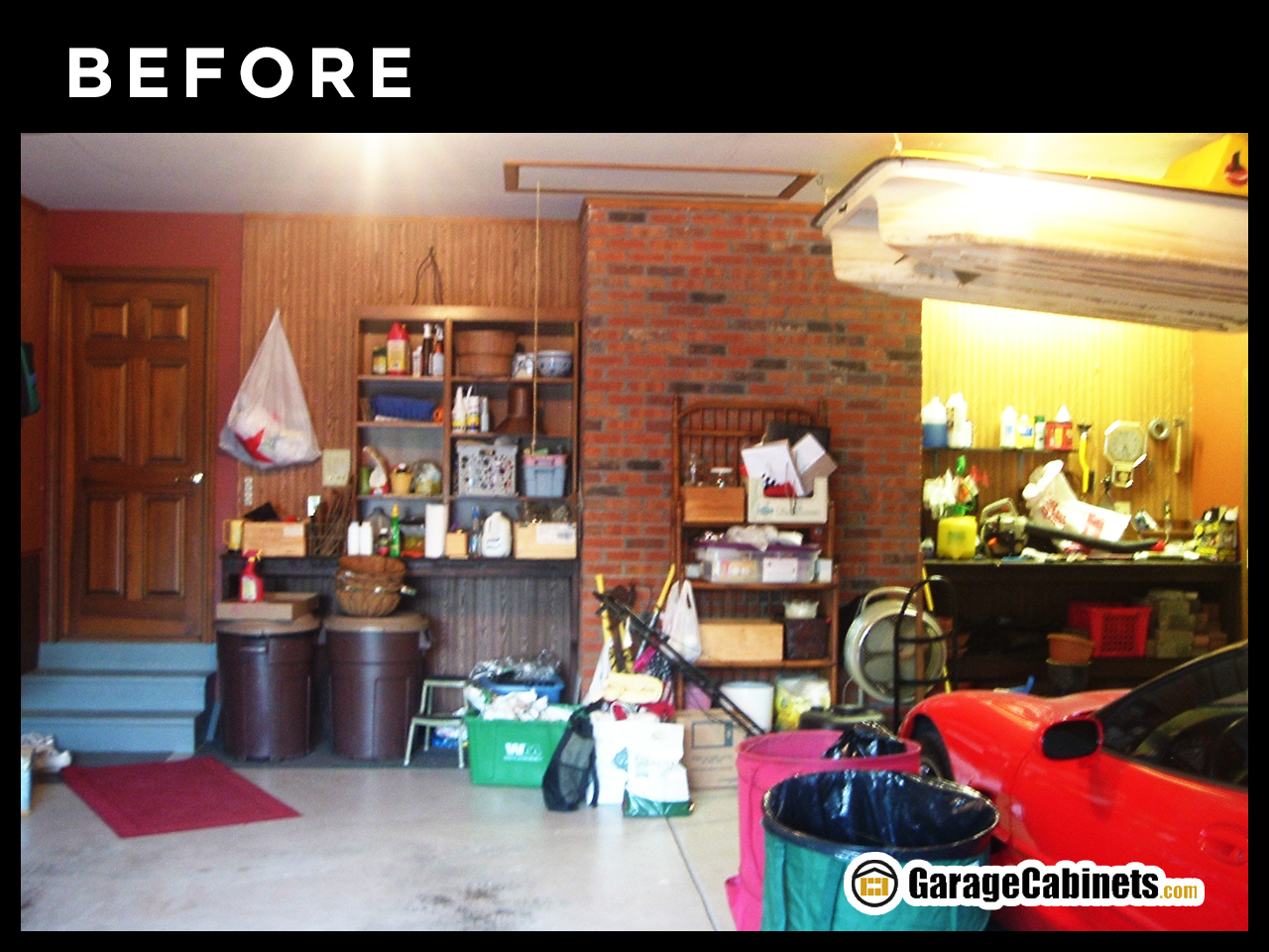 Unorganized Garage Makeover Before Photo The Car Guy's garage before the garage makeover that transformed it