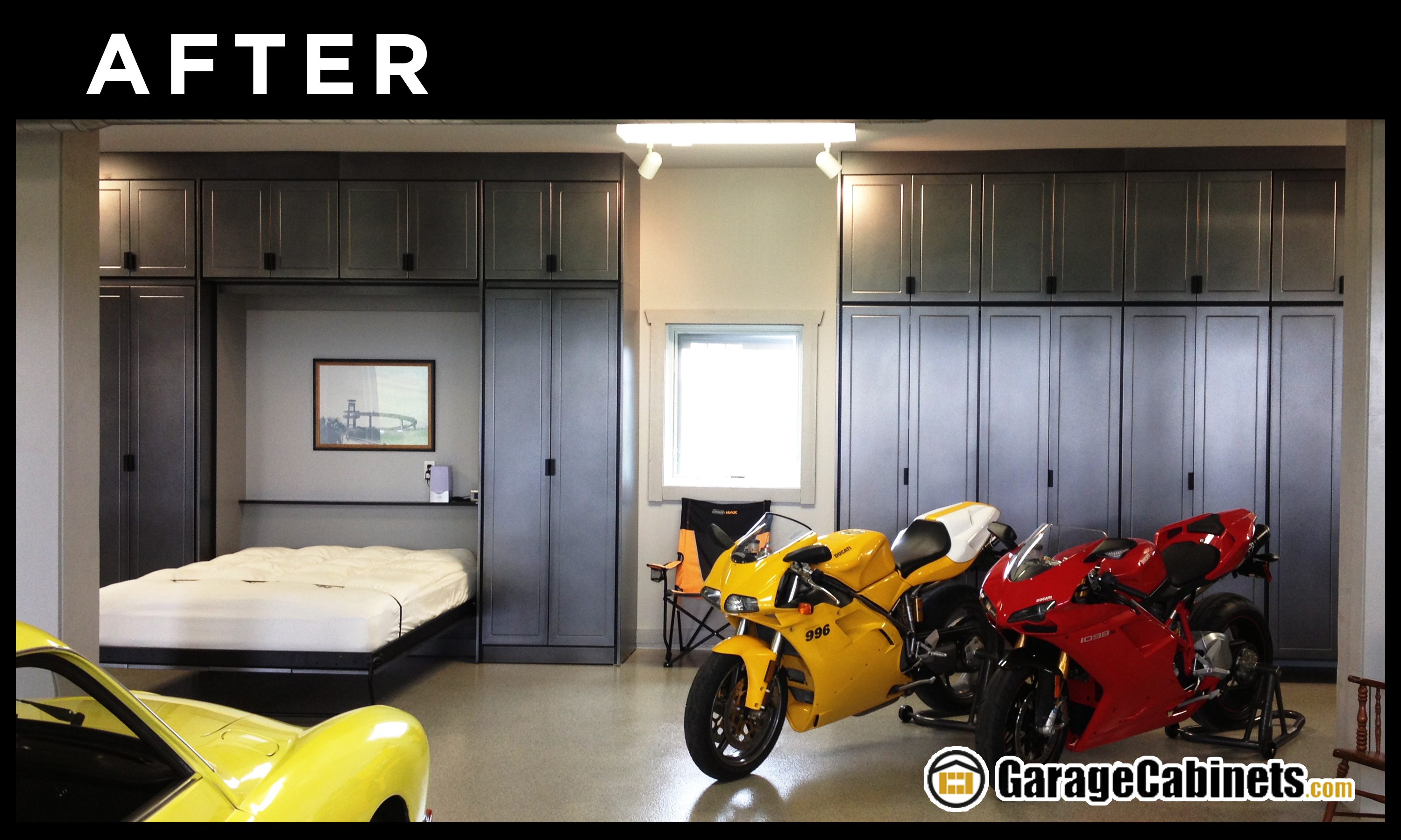After WorkSpace Garage Cabinet Makeover The Garage Apartment after a complete garage makeover