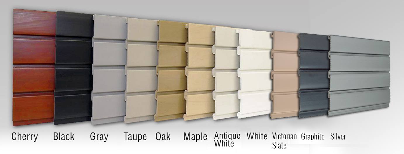 HandiWall Color Samples Slatwall panels are available in 11 colors.