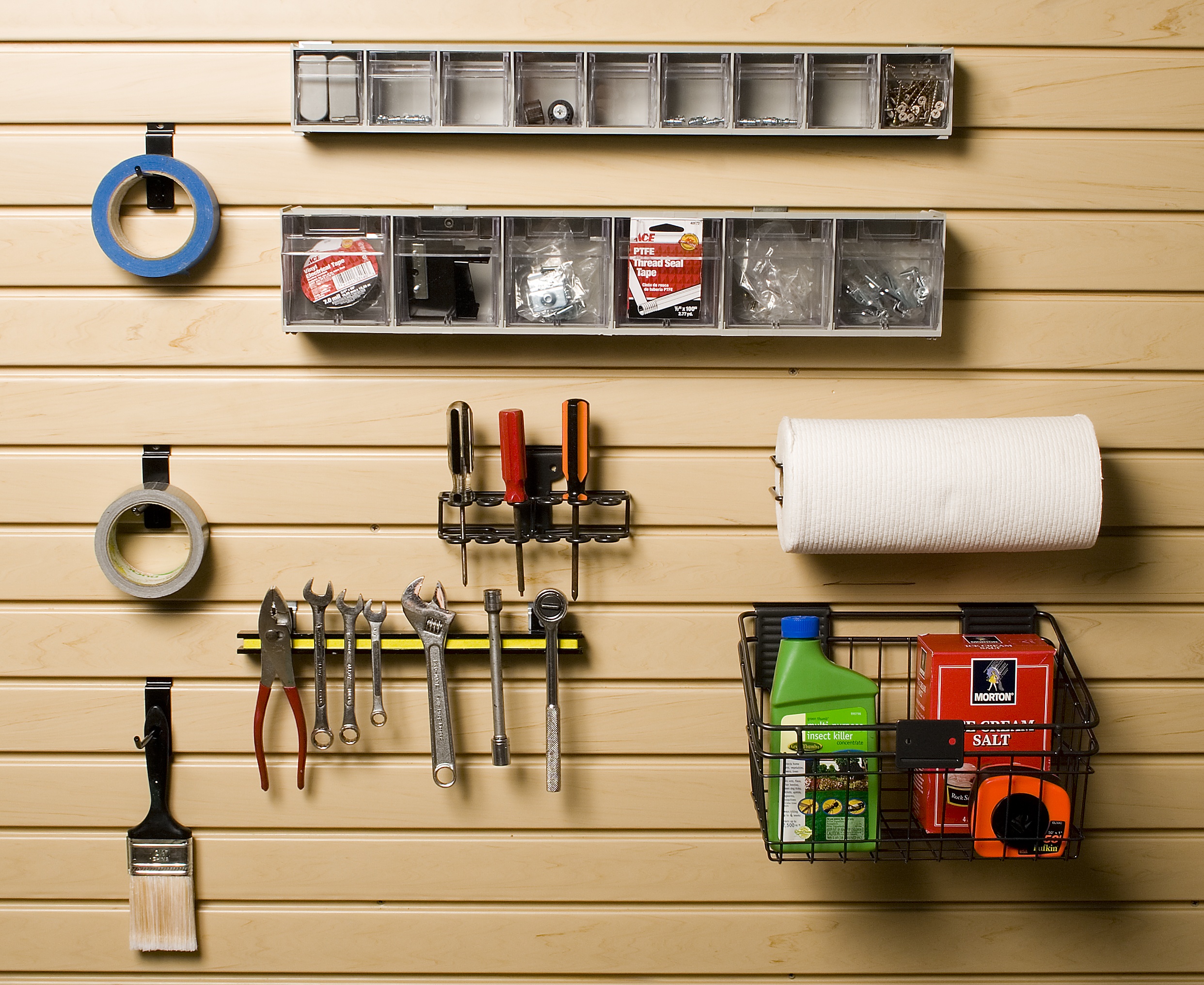 Slatwall Panels & Slatwall Accessories For Garage Organization
