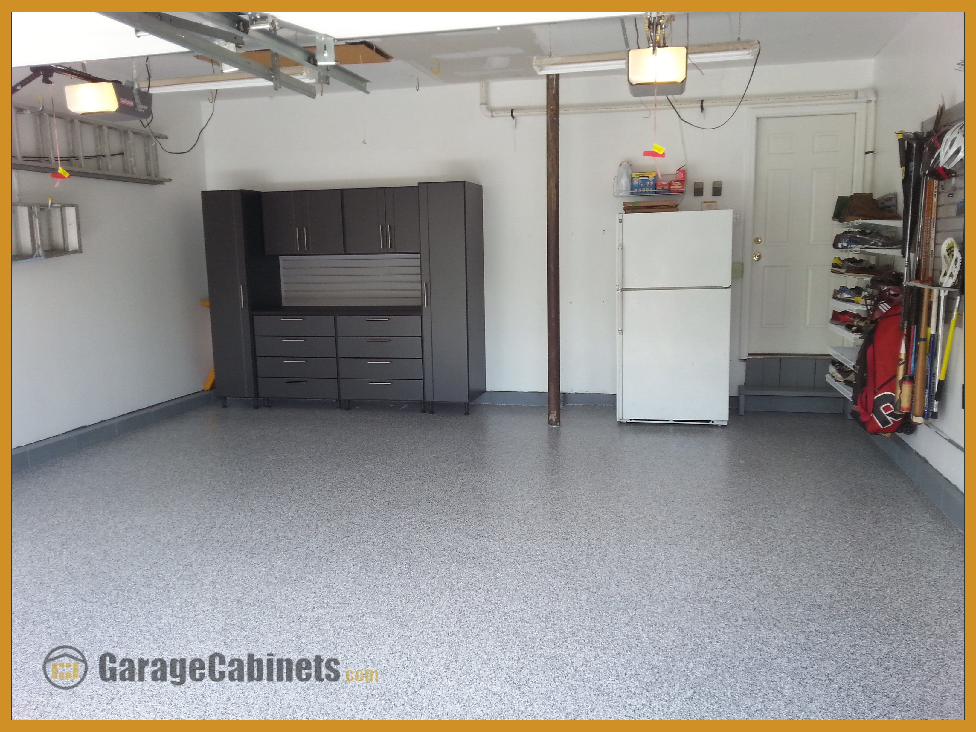 WorkSpace Garage Cabinets In Your Average New Jersey 2 Car Garage