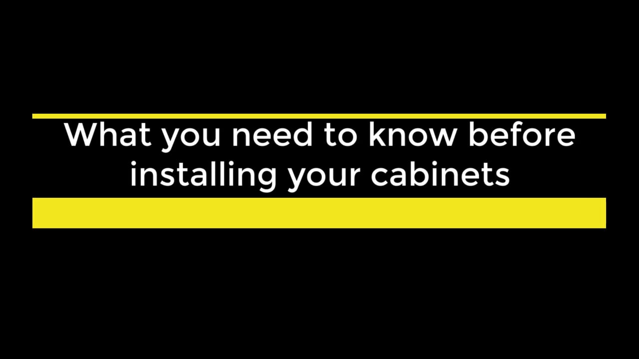 What You Need to Know Before Installing Your Cabinets