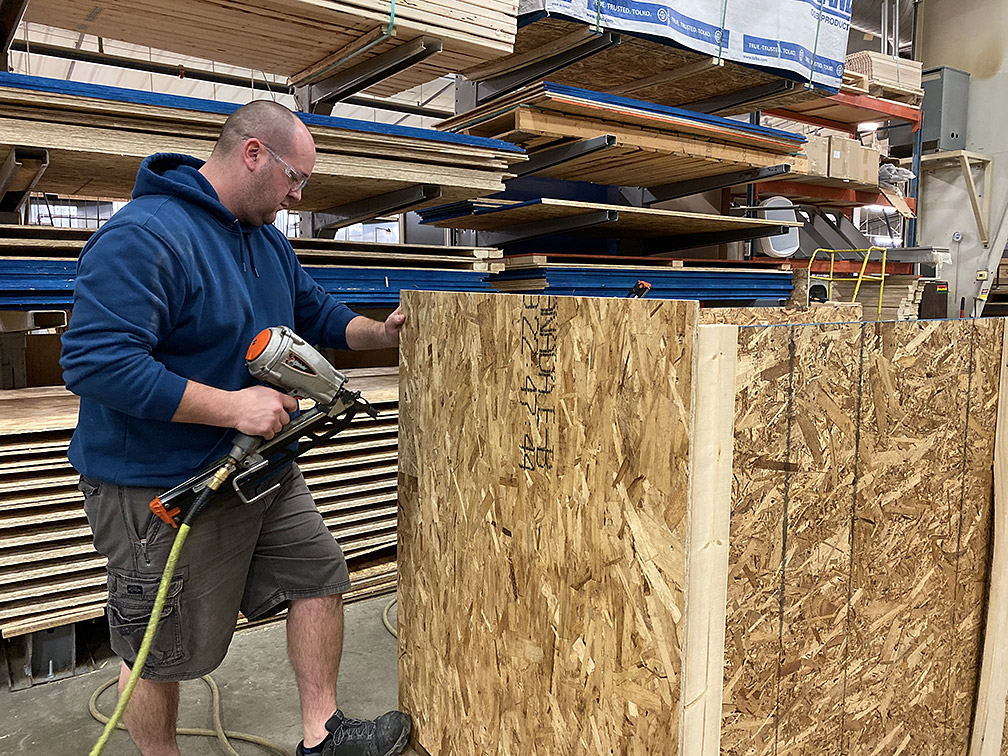 Crating cabinets for shipping