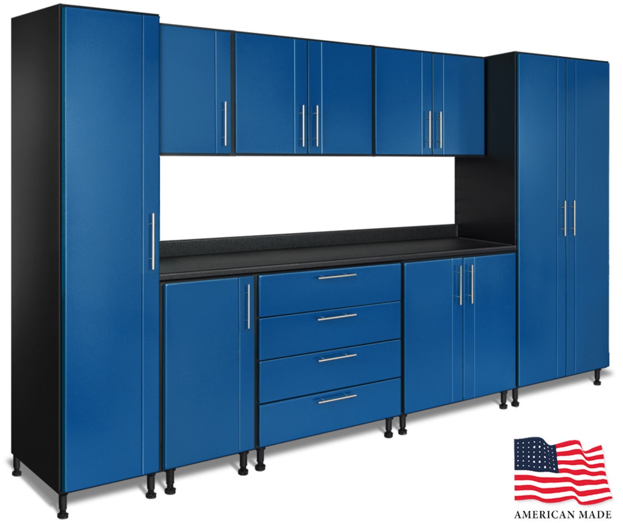 garage cabinets blue example