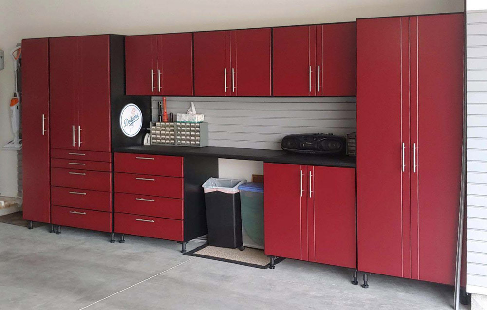 burgundy-garage-cabinets