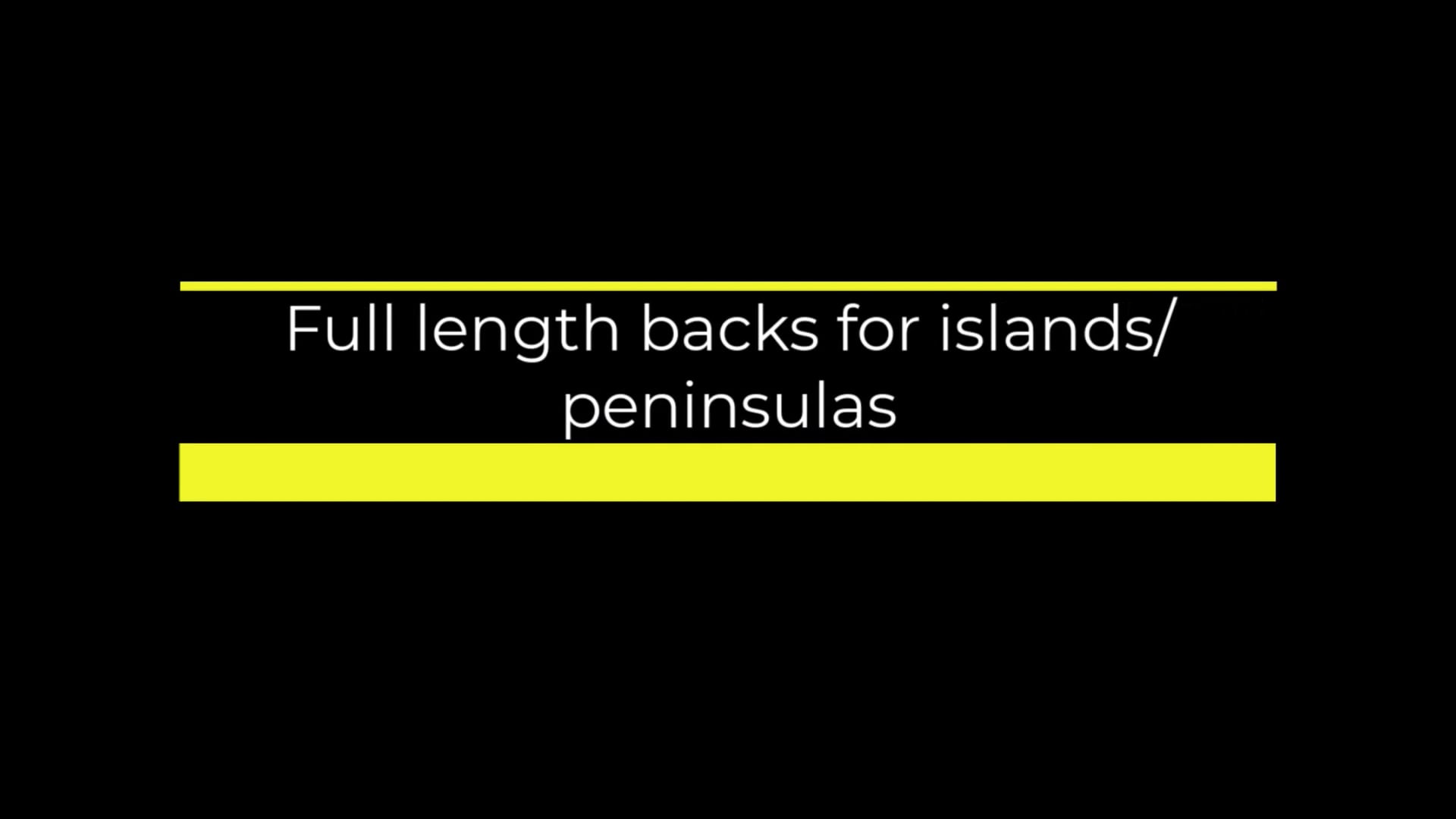 Assembling a Finished Back for Islands