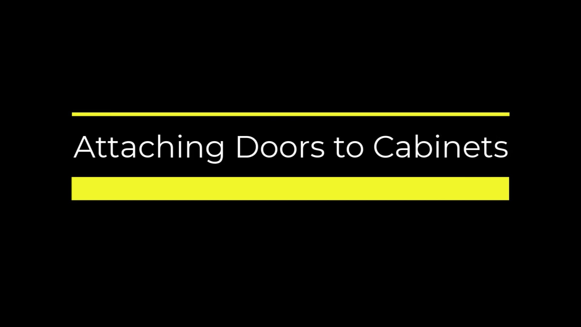 Attaching Doors