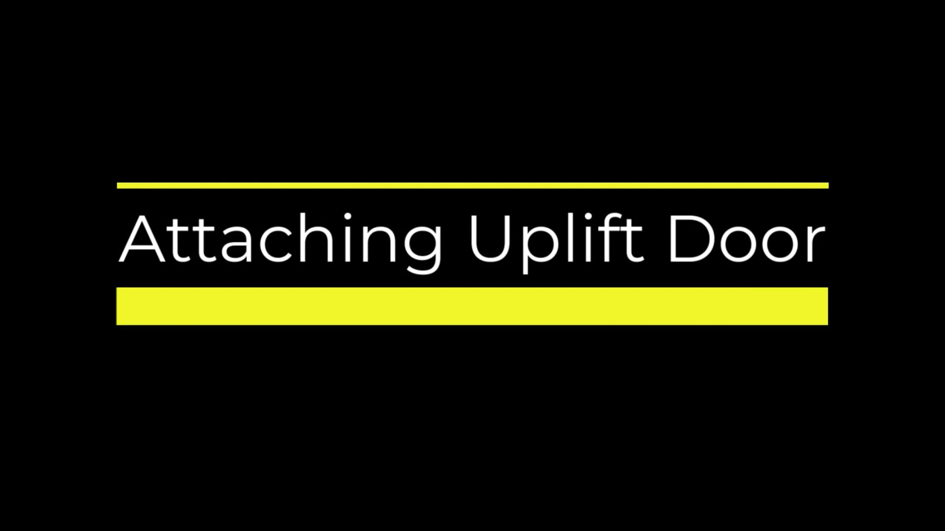 Installing Tip Up Doors