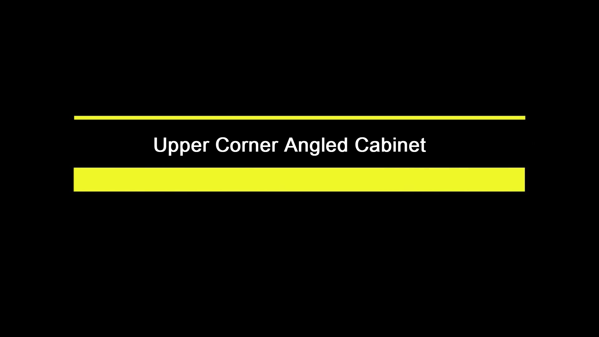Upper Corner Angled Cabinet